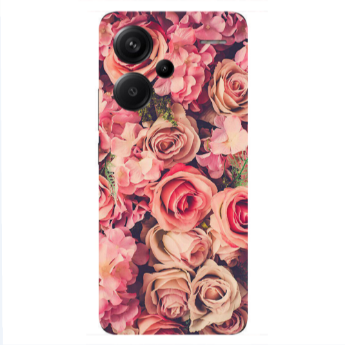Xiaomi Redmi Note 13 Pro+ 5G  Bud Roses Transparent Silicone TPU Θήκη