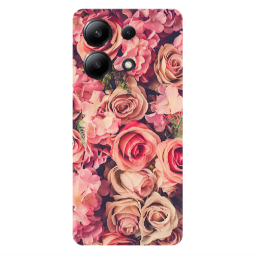 Xiaomi Redmi Note 13 4G Bud Roses Transparent Silicone TPU Θήκη
