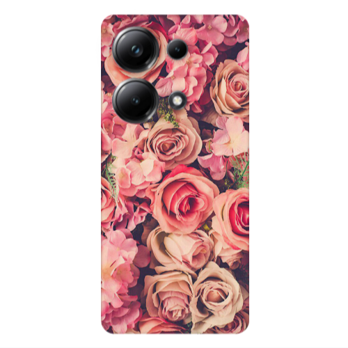 Xiaomi Poco M6 Pro 4G Bud Roses Transparent Silicone TPU Θήκη