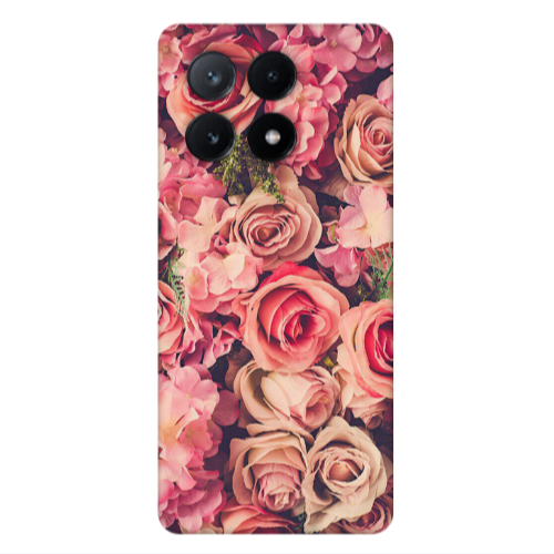 Xiaomi Poco X6Pro 5G Bud Roses Transparent Silicone TPU Θήκη