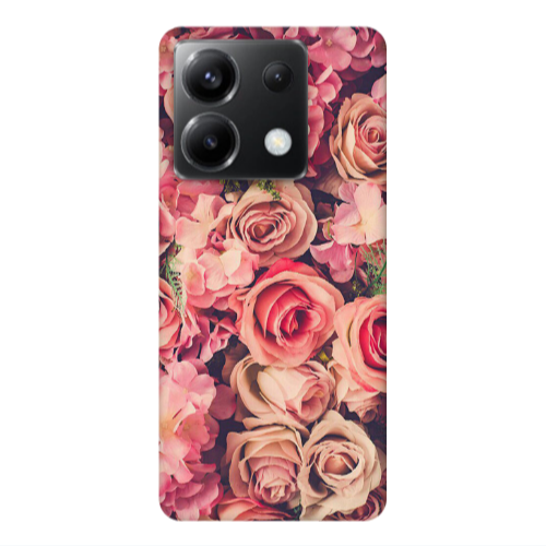 Xiaomi Poco X6 5G Bud Roses Transparent Silicone TPU Θήκη