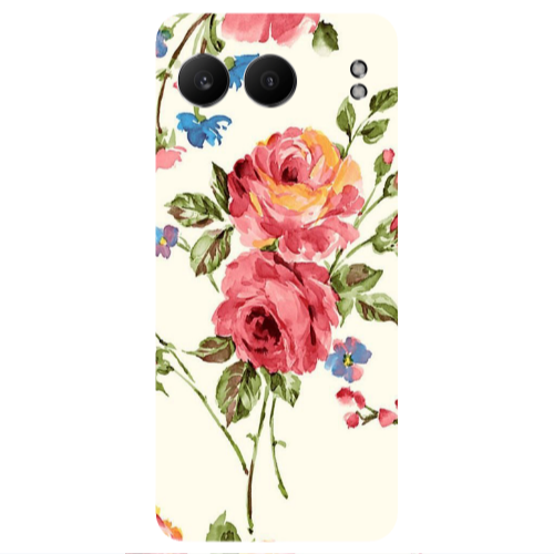 Oneplus Nord 4 Violet and rose Transparent Silicone TPU Θήκη