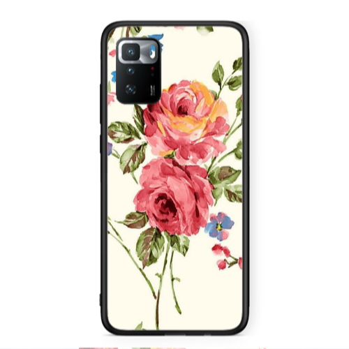 Xiaomi Poco X3 GT Violet and rose Black Glossy Θήκη