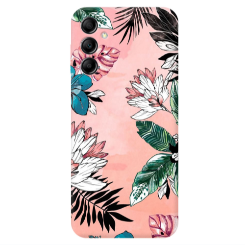 Samsung A24 Tropical flowers Transparent Silicone TPU Θήκη