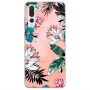 Huawei P20 Pro Tropical flowers Transparent Silicone TPU Θήκη