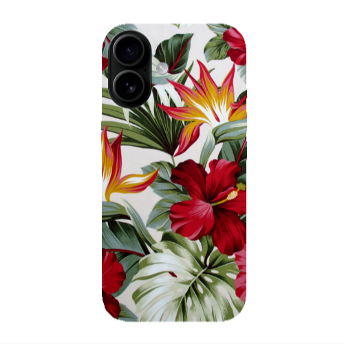 Apple Iphone 16 plus laves and flowers Transparent Silicone TPU Θήκη