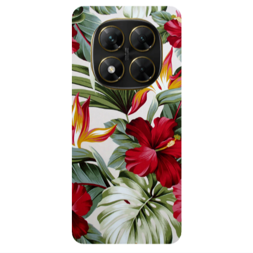 Xiaomi Poco X7 laves and flowers Transparent Silicone TPU Θήκη