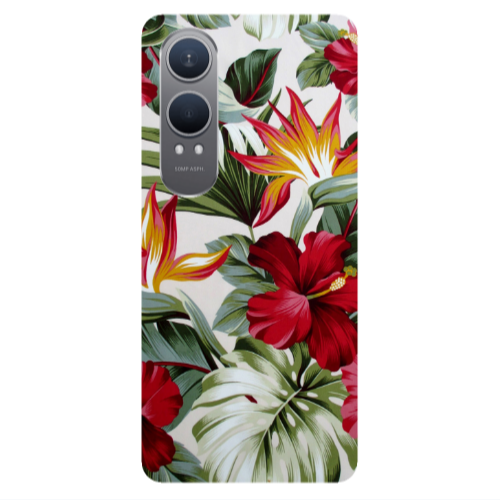 Oneplus Nord Ce 4 lite laves and flowers Transparent Silicone TPU Θήκη