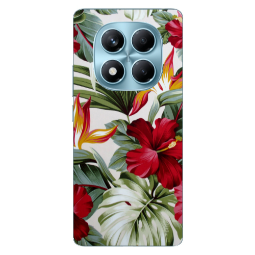 Xiaomi Redmi Note 14 Pro laves and flowers Transparent Silicone TPU Θήκη