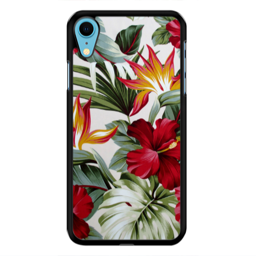 Apple iPhone Xr laves and flowers Black Glossy Θήκη