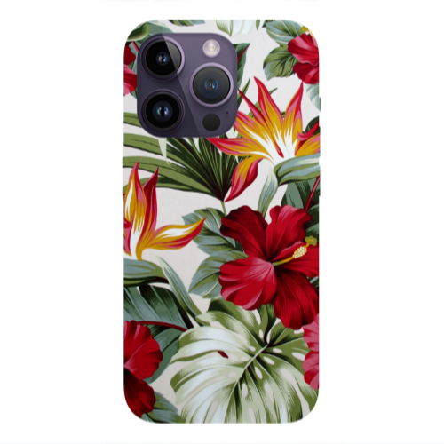 Apple iPhone 14 Pro  laves and flowers Transparent Silicone TPU Θήκη