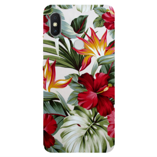 Xiaomi Redmi S2 laves and flowers Transparent Silicone TPU Θήκη