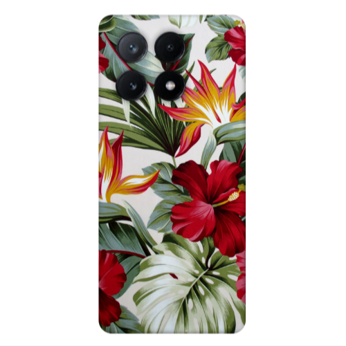 Xiaomi Poco X6Pro 5G laves and flowers Transparent Silicone TPU Θήκη