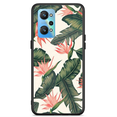 Realme Gt Neo 2 Green Laves Black Glossy Θήκη