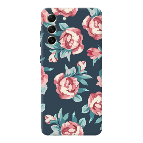 Samsung S22 Plus Purple roses Transparent Silicone TPU Θήκη