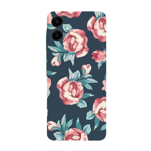 Samsung A06 Purple roses Transparent Silicone TPU Θήκη
