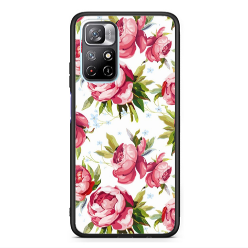 Xiaomi Poco M4 Pro 5G Roses and laves Black Glossy Θήκη