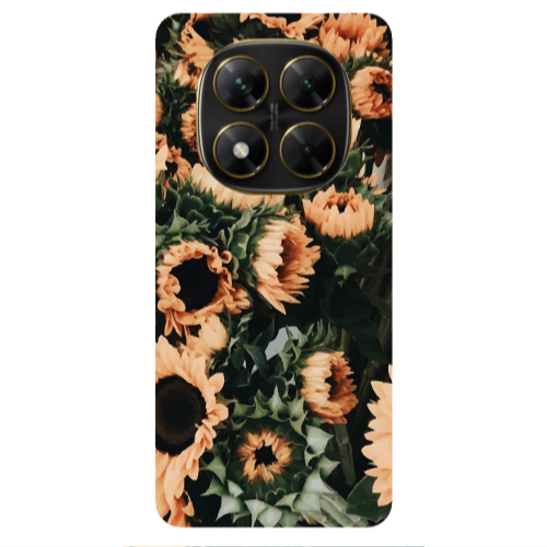 Xiaomi Poco X7 Sunflowers Transparent Silicone TPU Θήκη