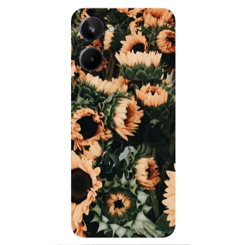 Realme 10 Sunflowers Transparent Silicone TPU Θήκη