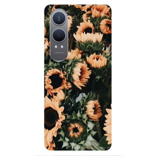 Oneplus Nord Ce 4 lite Sunflowers Transparent Silicone TPU Θήκη