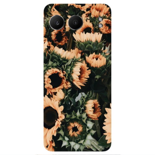 Oneplus Nord 4 Sunflowers Transparent Silicone TPU Θήκη