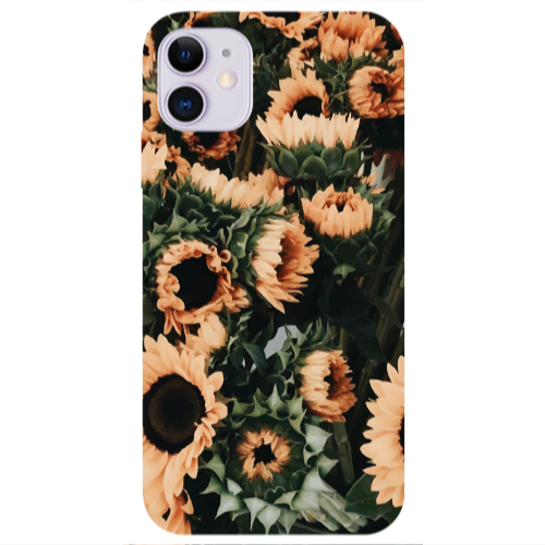 Apple iPhone 11  Sunflowers Transparent Silicone TPU Θήκη