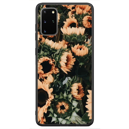 Samsung S20 Sunflowers Black Glossy Θήκη
