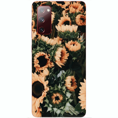 Samsung S20 FE Sunflowers Transparent Silicone TPU Θήκη