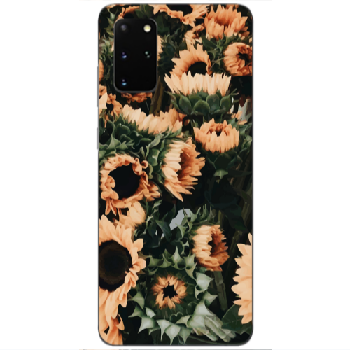 Samsung S20 Plus Sunflowers Transparent Silicone TPU Θήκη