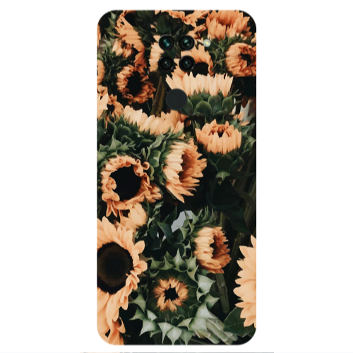 Xiaomi Redmi Note 9 Sunflowers Transparent Silicone TPU Θήκη