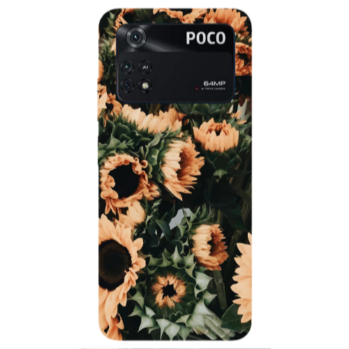 Xiaomi Poco M4 Pro 4G Sunflowers Transparent Silicone TPU Θήκη