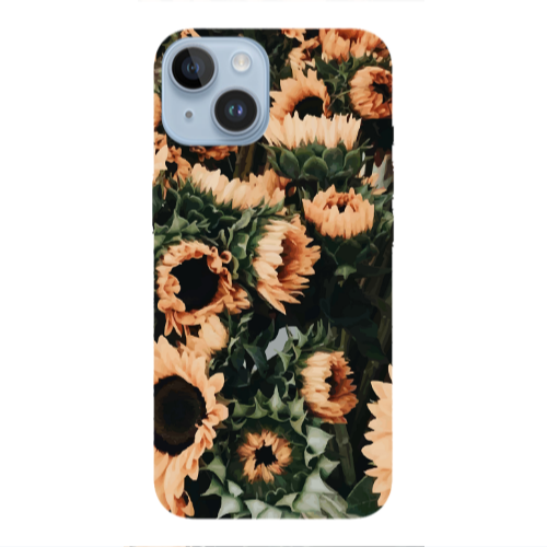 Apple iPhone 14  Sunflowers Transparent Silicone TPU Θήκη
