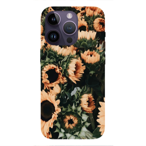 Apple iPhone 14 Pro  Sunflowers Transparent Silicone TPU Θήκη