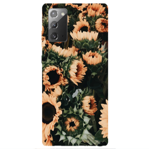 Samsung Note 20 Sunflowers Transparent Silicone TPU Θήκη
