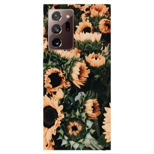 Samsung Note 20 Ultra Sunflowers Transparent Silicone TPU Θήκη