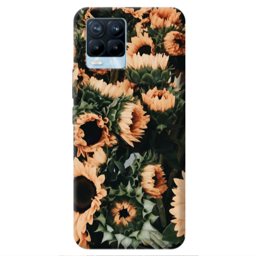 Realme 8 Pro Sunflowers Transparent Silicone TPU Θήκη