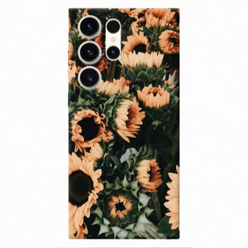 Samsung S23 Ultra Sunflowers Transparent Silicone TPU Θήκη