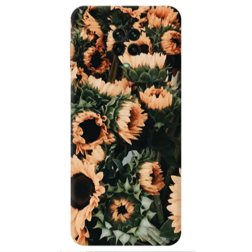 Xiaomi Redmi Note 9S Sunflowers Transparent Silicone TPU Θήκη
