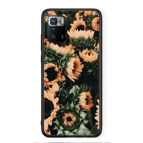 Xiaomi Poco X3 GT Sunflowers Black Glossy Θήκη