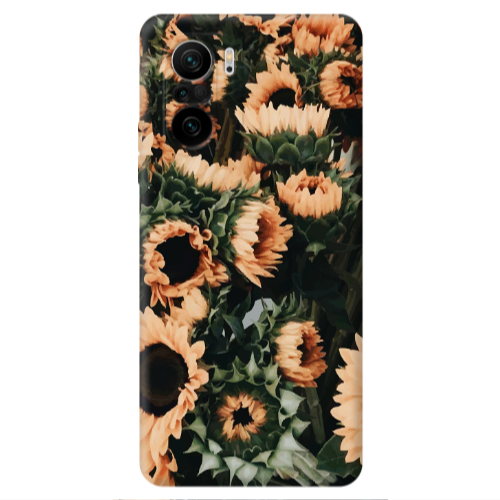 Xiaomi Poco F3 Sunflowers Transparent Silicone TPU Θήκη