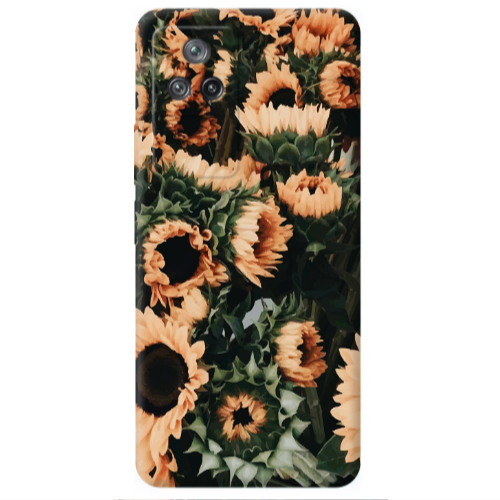 Xiaomi Poco F4 Sunflowers Transparent Silicone TPU Θήκη