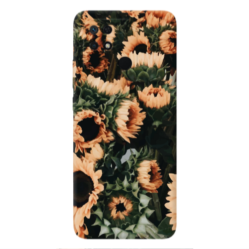 Xiaomi Poco C40 Sunflowers Transparent Silicone TPU Θήκη