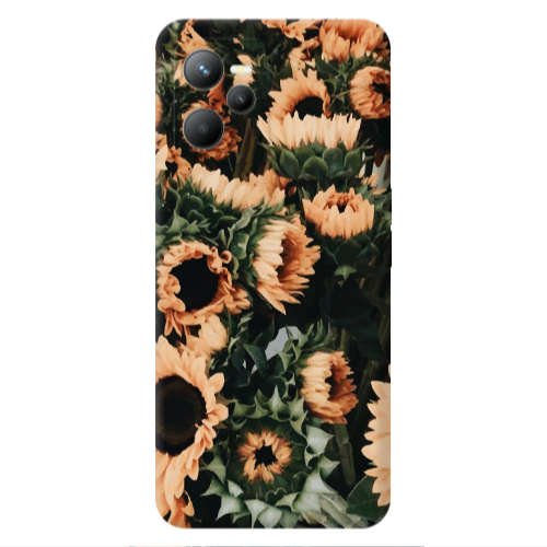 Realme C35 Sunflowers Transparent Silicone TPU Θήκη