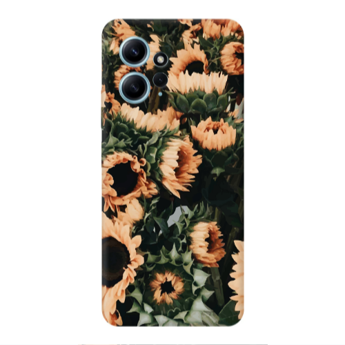 Xiaomi Redmi Note 12 4G Sunflowers Transparent Silicone TPU Θήκη