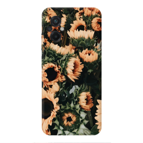 Xiaomi Poco M5 Sunflowers Transparent Silicone TPU Θήκη