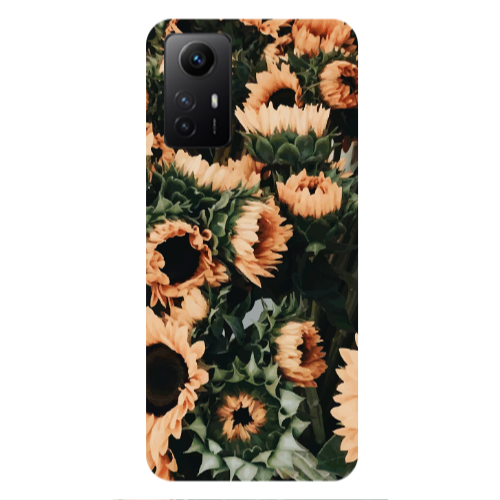 Xiaomi Redmi Note 12s Sunflowers Transparent Silicone TPU Θήκη