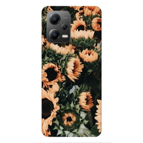 Xiaomi Poco X5 Sunflowers Transparent Silicone TPU Θήκη