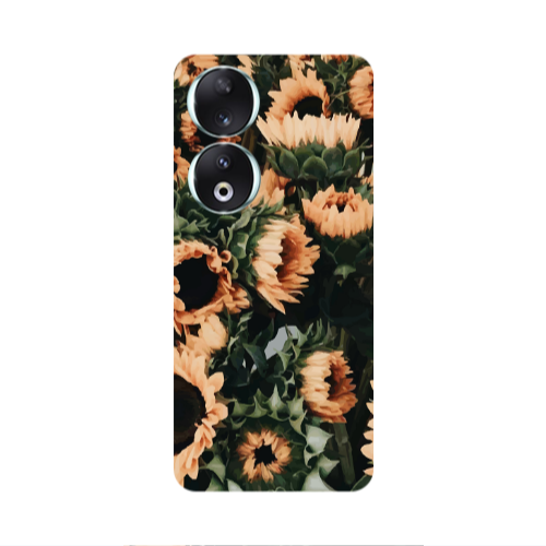 Honor 90 5G Sunflowers Transparent Silicone TPU Θήκη
