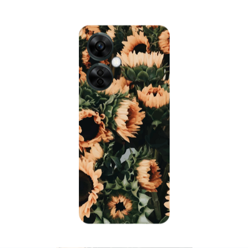 Oneplus Nord CE 3 Lite 5G Sunflowers Transparent Silicone TPU Θήκη