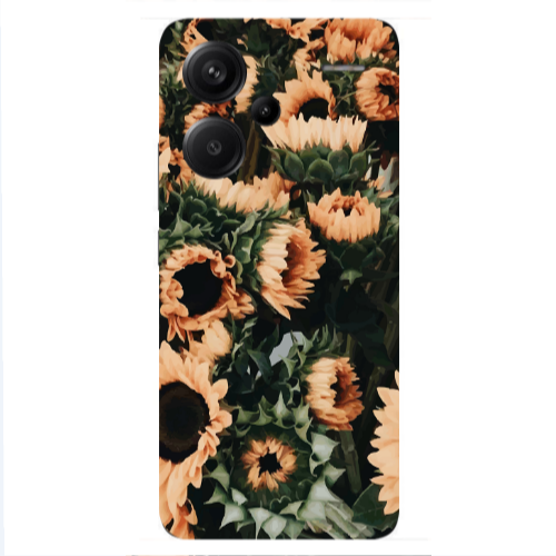 Xiaomi Redmi Note 13 Pro+ 5G  Sunflowers Transparent Silicone TPU Θήκη